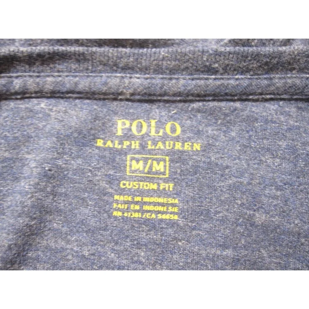 Polo Ralph Lauren Men Long Sleeve T-Shirt Preppy Old Money Slim Fit Sz M (M114)